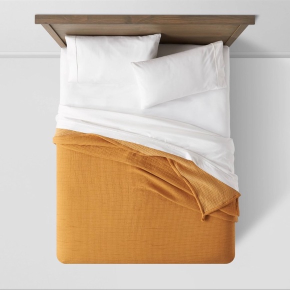 King Double Cloth Quilt Mustard - Threshold™ - Picture 2 of 3